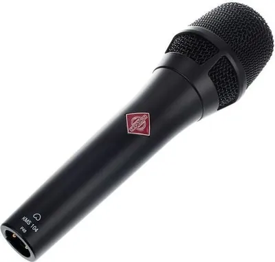 Obrázek produktu pro Neumann KMS 104 bk, Pódiový/profesionální mikrofon, 20 - 20000 Hz, 50 ohm, 1000 ohm, 4,5 dB/m, 28 dB