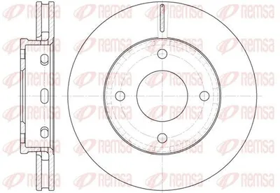 Produktbild von 2x REMSA Bremsscheibe 6680.10 vorne für MITSUBISHI COLT VI (Z3_A Z2_A) 256mm