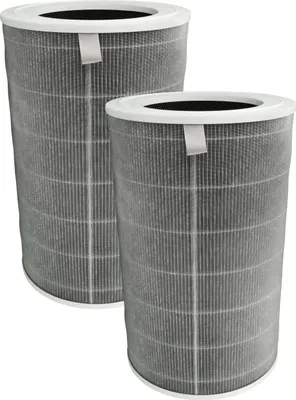 Produktbild von vhbw 2x Aktivkohlefilter Ersatz für Xiaomi 6934177743672, M15R-FLP-GL für Luftreiniger - H12 Luftfilter Grau Weiß