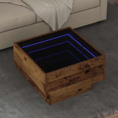 Image de Maison Exclusive - Table basse en bois de récupération, 50 x 50 x 30 cm