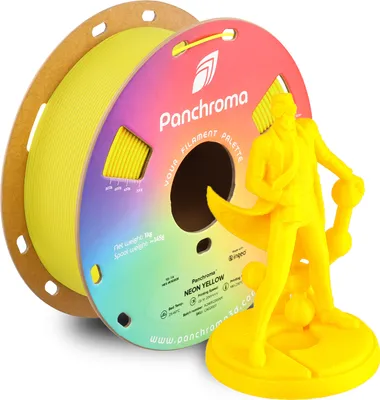 Image de Panchroma™ PLA Neon, Couleur:Neon Yellow, Taille du filament:1.75mm, Poids:1 kg