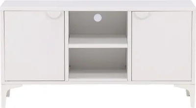 Produktbild von Piring TV Tisch 2 Türen 1 Ablage weiß.