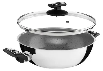 Obrázek produktu pro KOLIMAX Pánev CERAMMAX PRO COMFORT s poklicí 26 cm 3.4 l šedý GRANIT