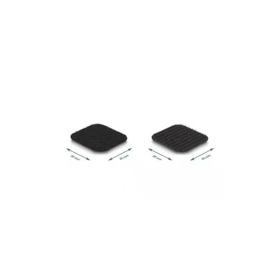 Image de DELOCK Klettpad mit Haft- und Flauschpad 45x50mm L5M schwarz
