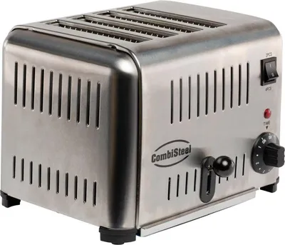 Immagine prodotto di Tostapane Combisteel a 4 fette - acciaio inox, elettrodomestico da tavolo, 1,8 kW, con timer