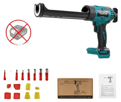 Immagine prodotto di Pistola applica-colla elettrica, con velocità di erogazione regolabile, dotata di diverse dimensioni di ugelli, SENZA batterie