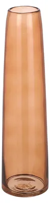 Produktbild von Mica Decorations Xandra Einzelblumenvase - H38 x Ø10 cm - Glas - Braun