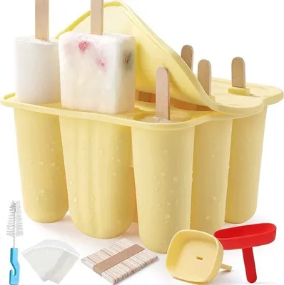 Obrázok produktu pre Formy na nanuky - silikónové formy bez BPA na výrobu vlastného ľadu, formy na nanuky pre deti, dospelých a bábätká
