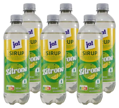 Produktbild von ja! Zitrone Getränkesirup (18 x 0,5L)