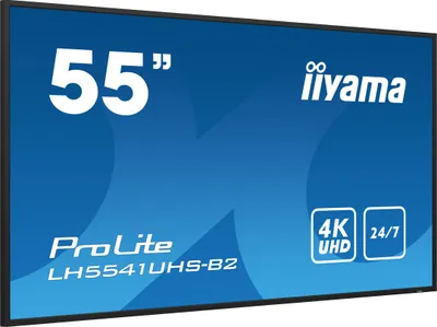 Produktbild von iiyama LH5541UHS-B2, Kiosk-Design, 138,7 cm (54.6"), LCD, 3840 x 2160 Pixel, 24/7