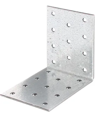 Lochplattenwinkel Stahl verzinkt 80x80x60 mm 2,5 mm 50 St.