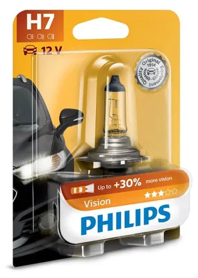 Obrázok produktu pre Philips Vision 12972PRB1, 55 W, 12 V, H7, Halogén, 3200 K, 1 kusov