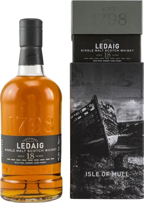 Produktbild von Ledaig 18 Jahre - Rich Peat - Sherry Cask Finish - Single Malt Scotch Whisky
