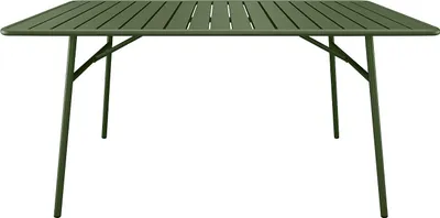 Produktbild von Gartentisch aus Metall – Länge 160 cm – Khaki – MIRMANDE