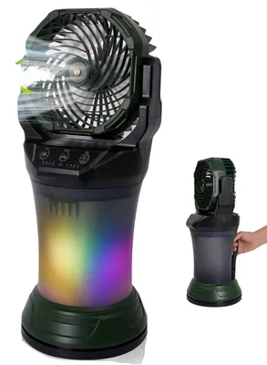 Obrázok produktu pre Vonkajší zvlhčovač vzduchu, objem nádržky 2000 ml, batéria 15000 mAh, zelený