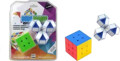 Produktbild von 2-in-1 Logik-Puzzle-Set - 3x3 Zauberwürfel + Zauberschlange