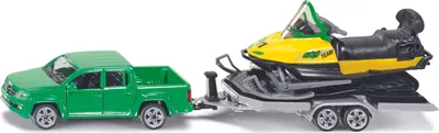 Produktbild von Siku PKW mit Anhänger und Snowmobil; 2548