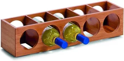 Produktbild von Famanu Weinregal für 5 Flaschen - Braun - Holz