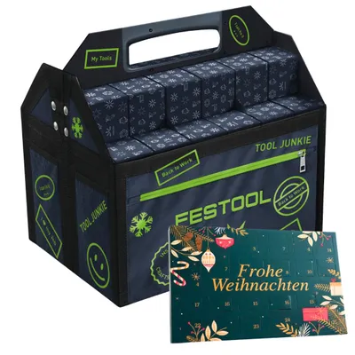 Produktbild von 2er Weihnachtskalender Set – Festool Werkzeug Adventskalender 2026 Männer Heimwerker + Haze Tisch-Advent kalender