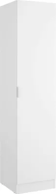 Image de Nxy - Garde-robe 1 porte\, Blanc, Porte-manteaux