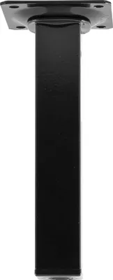 Zdjęcie produktu dla ELEMENT SYSTEM noga meblowa czarna RAL 9005 25 x 25 mm wys. 200 mm płyta - 11101-00015