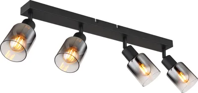 Produktbild von Globo Lighting Strahler Metall schwarz matt, 4x E14