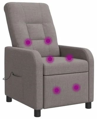 Imagen del producto de Sillón de masaje relax, color taupe, tapizado en tela