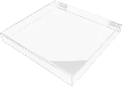 Productafbeelding van Draaiafdekking Plaatspeler - Kap Bescherming - Stof Vrij Houden - Afneembare Scharnier - 35 cm Breed - Transparant