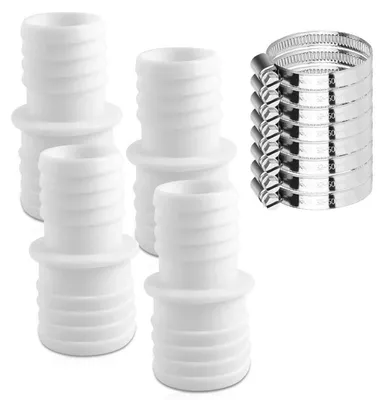 Produktbild von Schlauchadapter 32mm auf 38mm, 4 Stück mit 8 Schlauchschellen