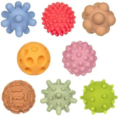 Produktbild von Sinnesbälle 8 Stück pastellfarben