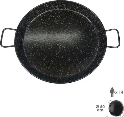 Produktbild von Smaltovaná valencijská pánev na paellu pro 14 osob / 50 cm.