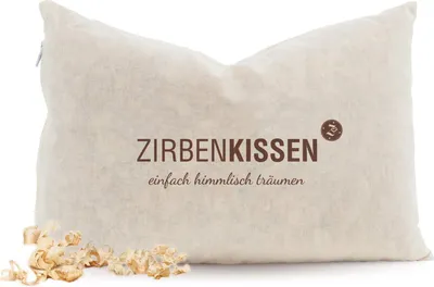 Zirbenkissen 30x20 cm – Spruch „Einfach himmlisch träumen“