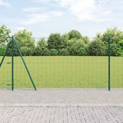 Produktbild von Möbel Euro-Zaun mit Betonsockel 10 x 1,2 m PVC-beschichteter Stahl - Metallzäune &7583