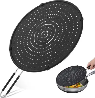 Produktbild von Famanu Spritzschutz 32 cm - Silikon, hitzebeständig, multifunktional