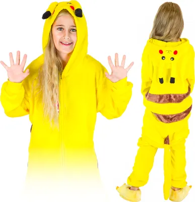 Zdjęcie produktu dla Onesie children pikachu - 134-140 piżama jednoczęściowa onesies przebranie strój