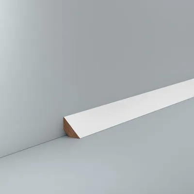 Produktbild von Deckenleiste Holz Buche 22 x 22 Lackiert RAL 9010 Abschlussleiste Zierleiste