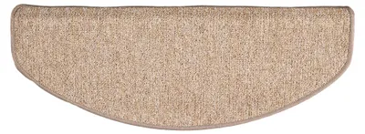 Produktbild von Trend Schlinge Stufenmatte Einfarbig (halbrund), Größe / Ausführung / Menge:18x56 cm (halbrund) 1 Stck., Farbe:Nougat
