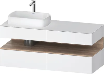 Produktbild von DURAVIT QA4765055180010 QTGO KWTU WH Ek 1400x550x600 Wß Mt.