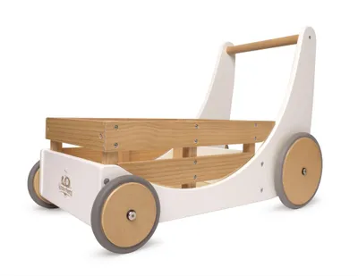 Produktbild von Kinderfeets Cargo Walker Weiß - Lauflernhilfe für Kleinkinder mit Spielzeugplatz