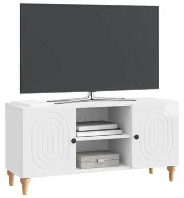 Produktbild von vidaXL TV-Schränk Hochglanz Weiß 102 x 34,5 x 50 cm Holzwerkstoff