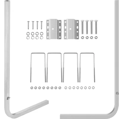 Image de Supports de fixation pour bottes, une paire de supports de fixation en aluminium, 116,08 cm. Supports de fixation résistants à la corrosion avec largeur réglable