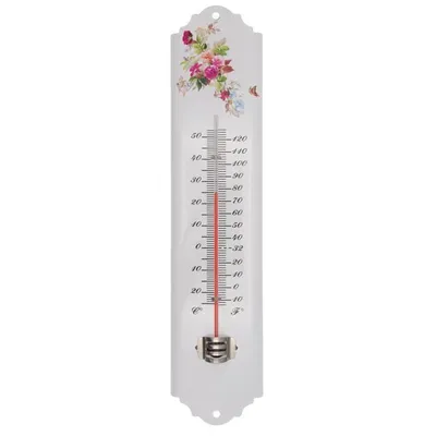 Productafbeelding van Buitenmuurthermometer van epoxy-metaal - Wit