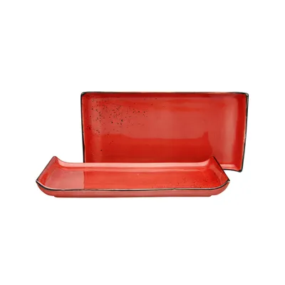 Produktbild von CreaTable 33015 Nature Collection BBQ Platte, rot, 2-teilig (1 Set)
