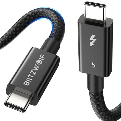 Produktbild von BlitzWolf BW-HDC8 240W USB-C to USB-C cable, 1.5m (black)