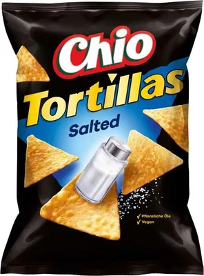 Produktbild von Chio Tortillas Original Salted vegetarisch vegan Chipstüte 110g