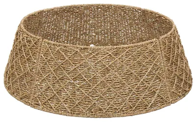 Immagine prodotto di vidaXL Decorazione per albero di Natale, rotonda, in materiale naturale, Ø 45 x 22 cm, realizzata in alghe marine