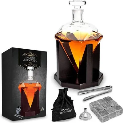Immagine prodotto di Caraffa da whisky con motivo a rombi - 04521