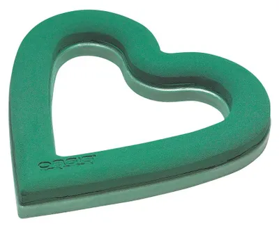 Produktbild von 2 Stück OASIS® ECObase® Auto Herz offen, 38 x 40 x 4,5 cm – Frischblumen-Steckschaum