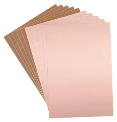 Leiterplatte 10x15 cm, einseitig, FR-4, kupferkaschiert, braun