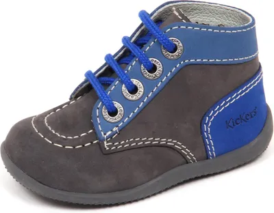Zdjęcie produktu dla E2290 sneaker bimbo szary/niebieski KICKERS BON BON scarpe buty dziecko chłopiec
